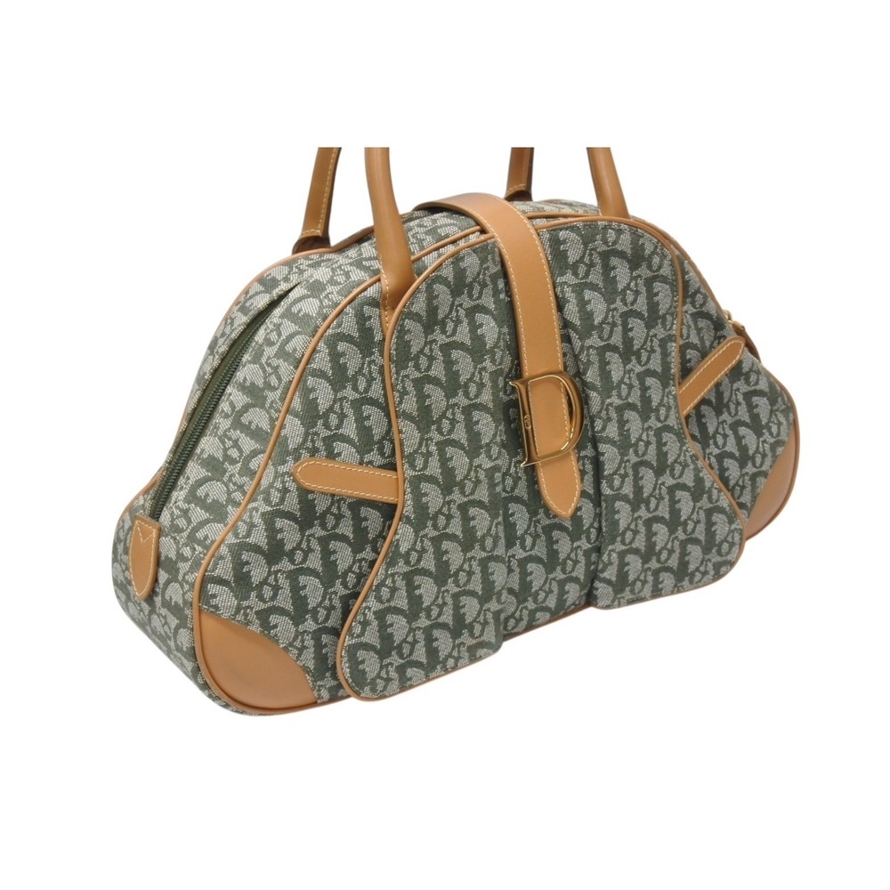Dior Khaki Saddle Trotter Bag Double Christian - Picture 4 of 9